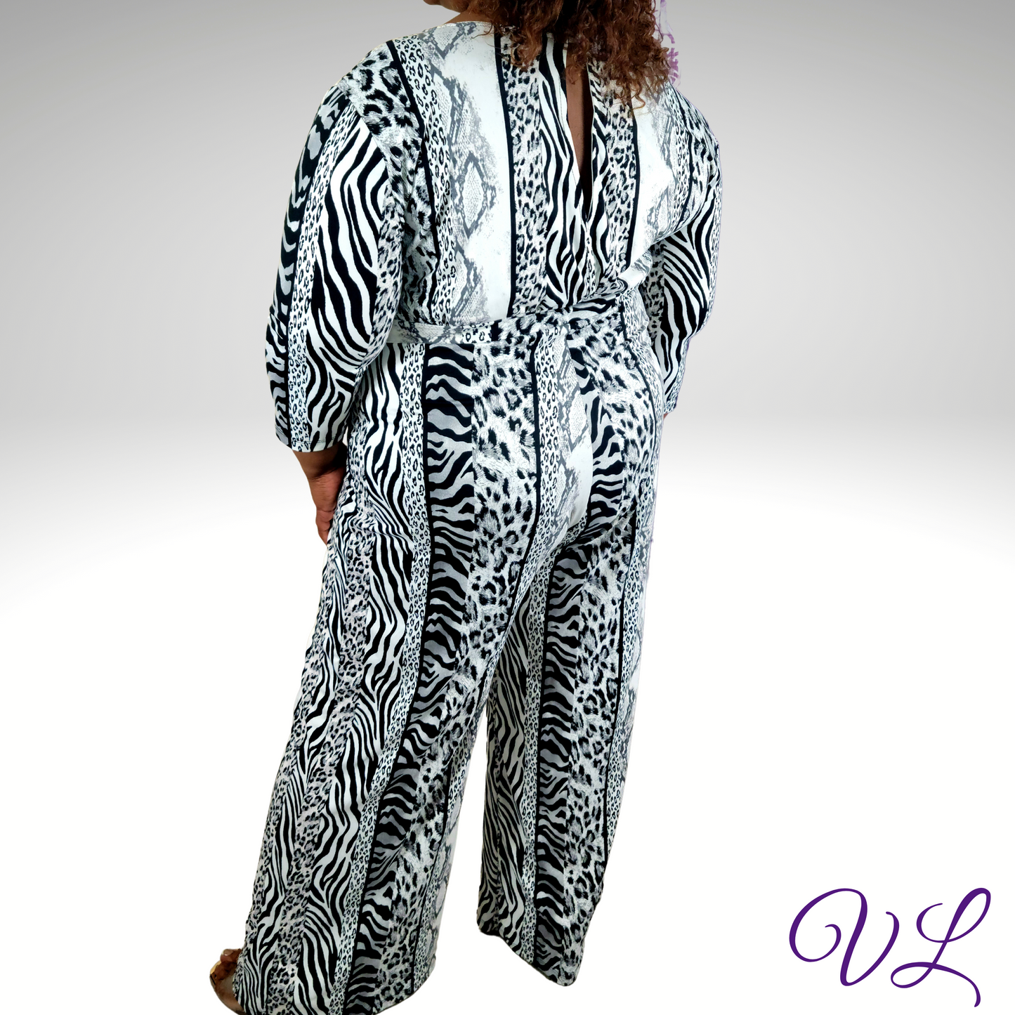 Azulea Animal Print Jumpsuit