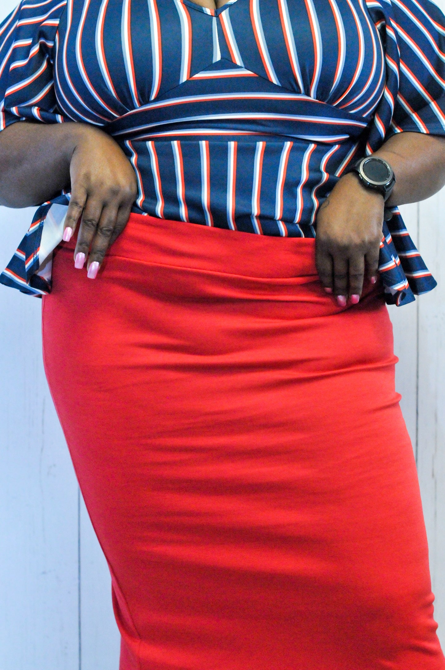 High Waisted Abby Pencil Skirt
