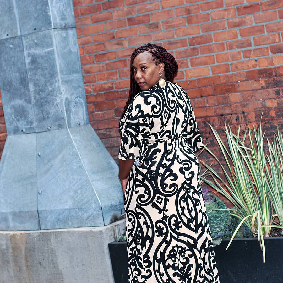 Black and Tan Avery Maxi Dress