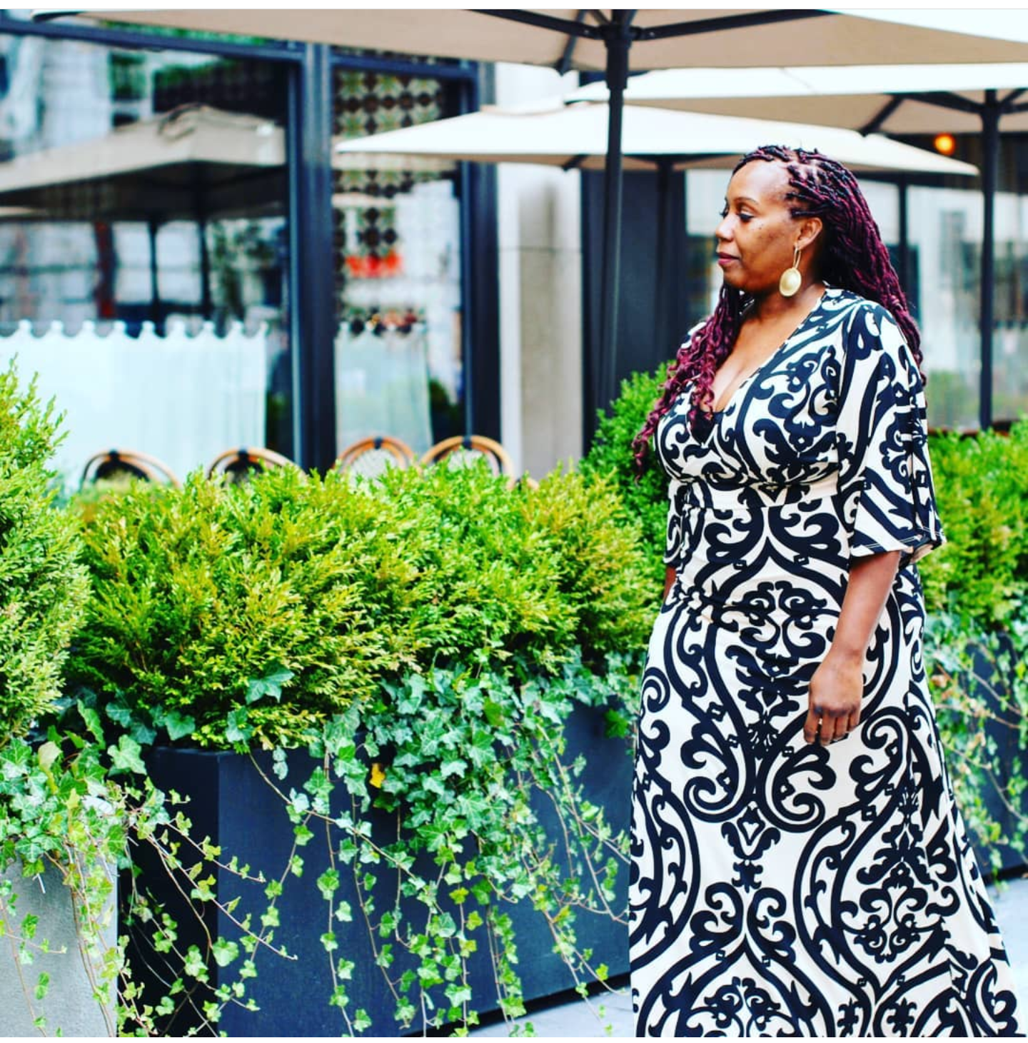 Black and Tan Avery Maxi Dress