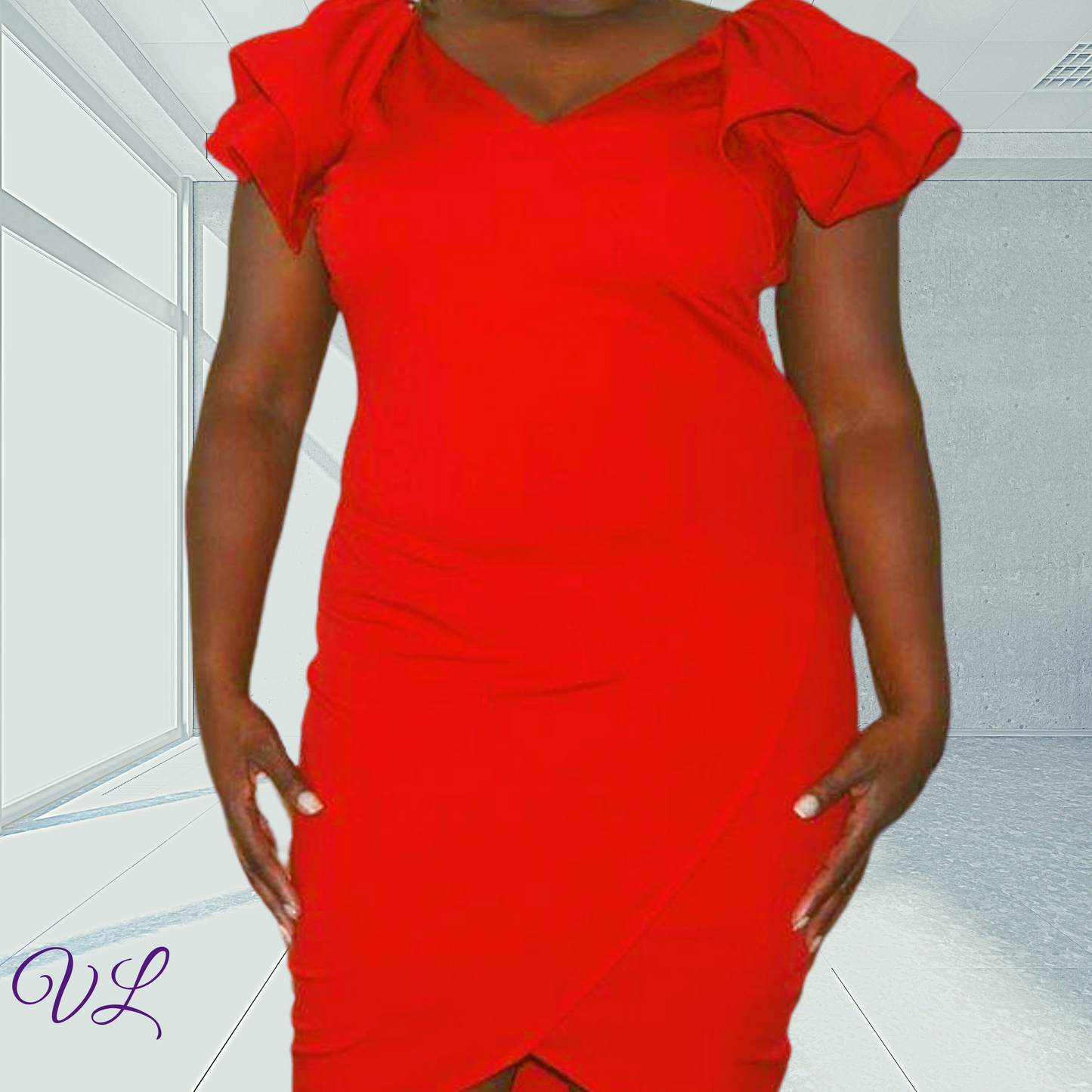 April Red Dress